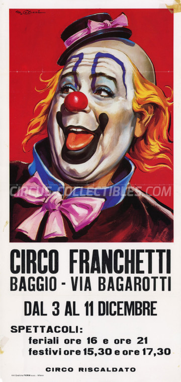 Franchetti Circus Poster - Italy, 
