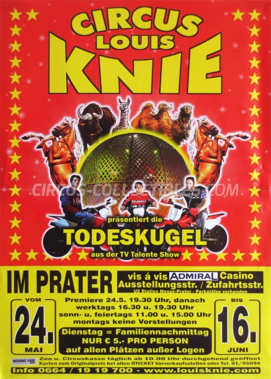Louis Knie Circus Poster - Austria, 2013