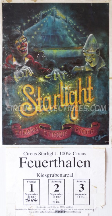 Starlight Circus Poster - Switzerland, 1995
