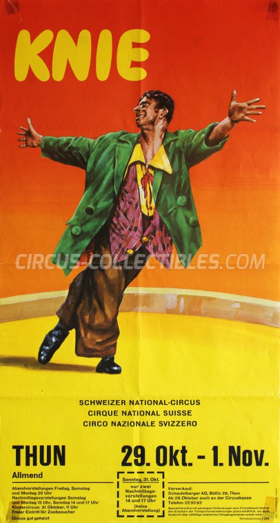 Knie Circus Poster - Switzerland, 1976