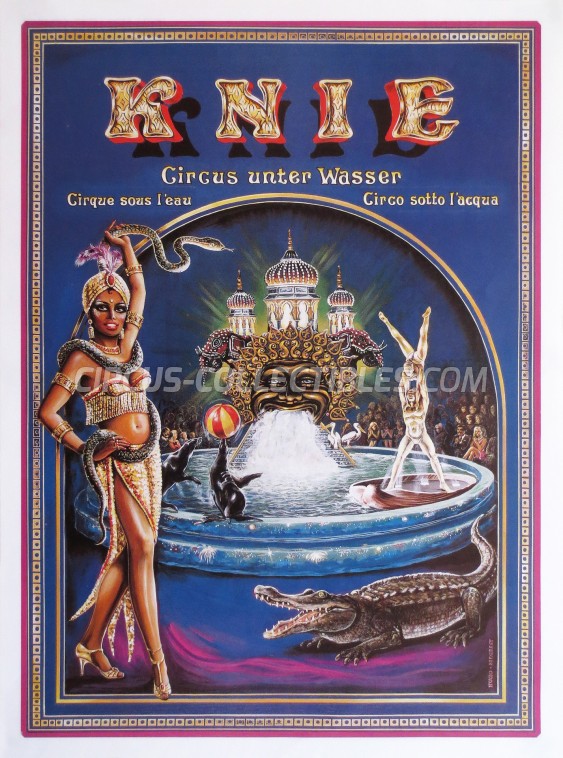 Knie Circus Poster - Switzerland, 1989
