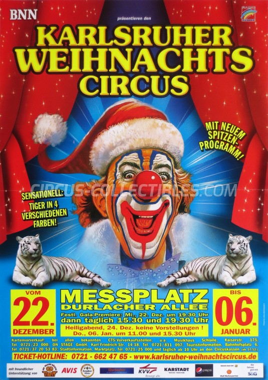 Karlsruher Weihnachts Circus Circus Poster - Germany, 2010