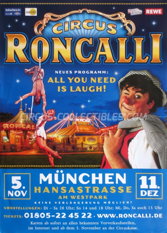 Roncalli Circus Poster - Germany, 2010