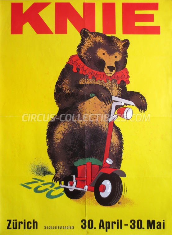 Knie Circus Poster - Switzerland, 1976