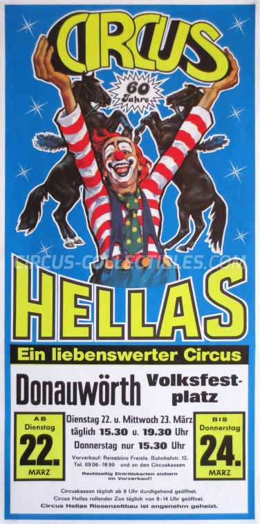 Hellas Circus Poster - Germany, 1988