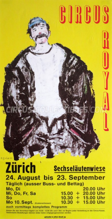Royal (CH) Circus Poster - Switzerland, 1990