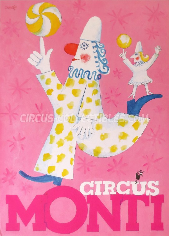 Monti Circus Poster - Switzerland, 1988