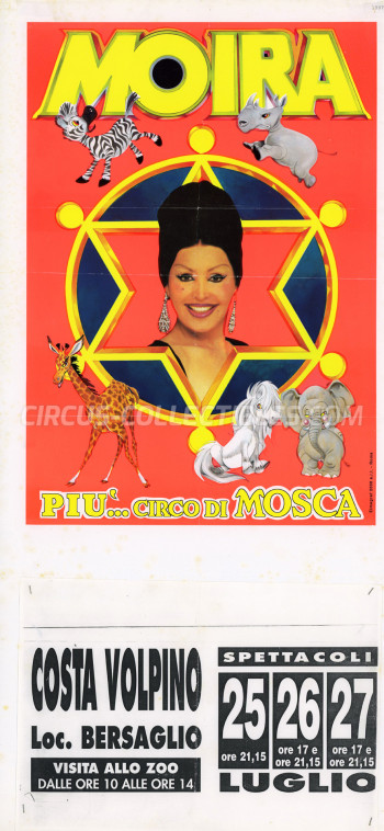 Moira Orfei Circus Poster - Italy, 1997