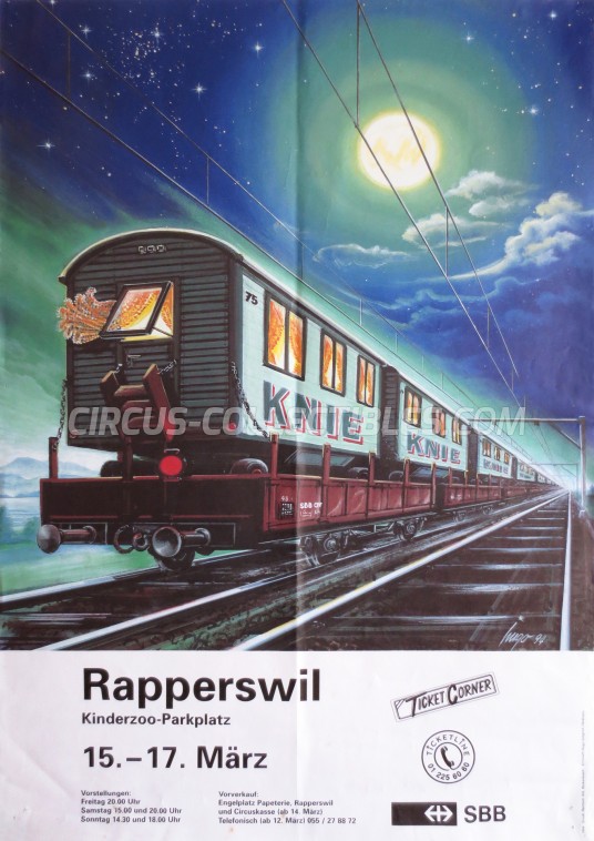Knie Circus Poster - Switzerland, 1996