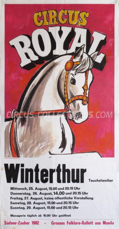 Royal (CH) Circus Poster - Switzerland, 1982