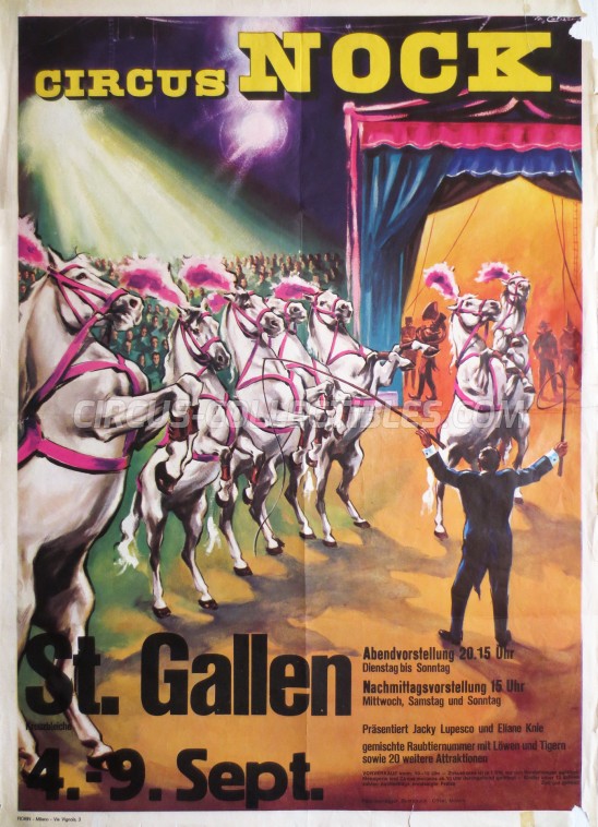 Nock Circus Poster - Switzerland, 1973