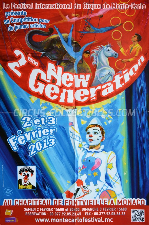 Festival International du Cirque de Monte-Carlo Circus Poster - Monaco, 2013
