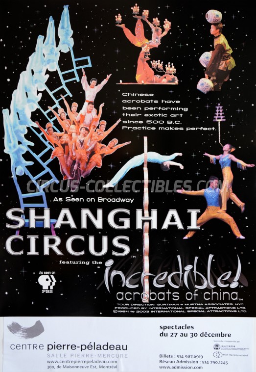 Shanghai Circus Circus Poster - China, 2003