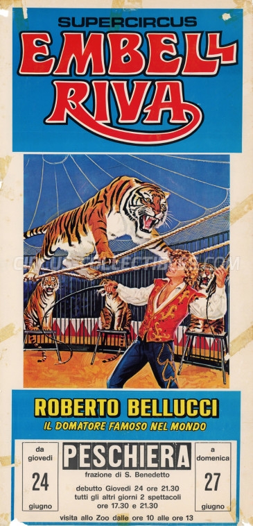 Embell Riva Circus Poster - Italy, 1982