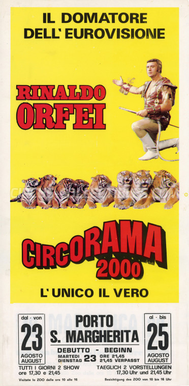 Rinaldo Orfei Circus Poster - Italy, 1983