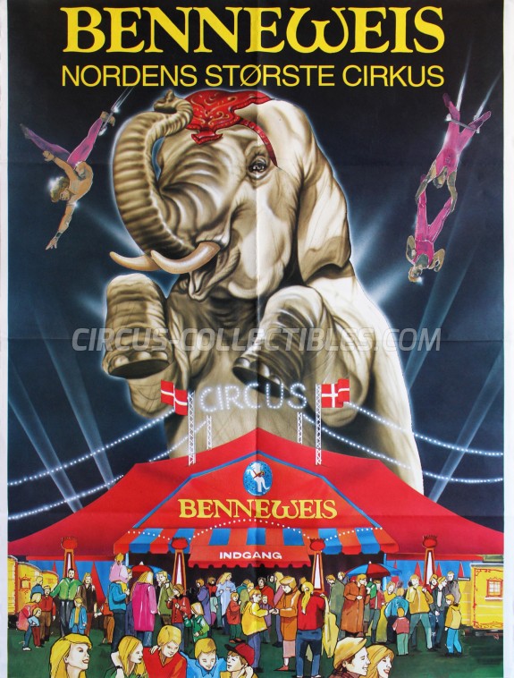Benneweis Circus Poster - Denmark, 1994