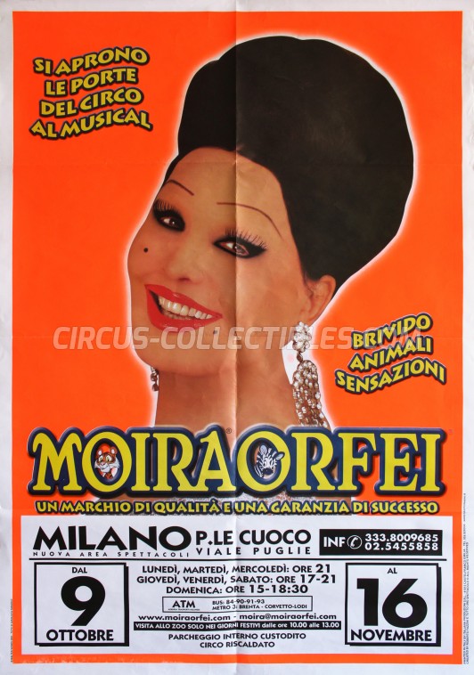 Moira Orfei Circus Poster - Italy, 2003