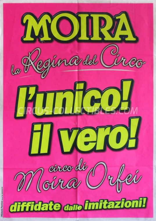 Moira Orfei Circus Poster - Italy, 2011