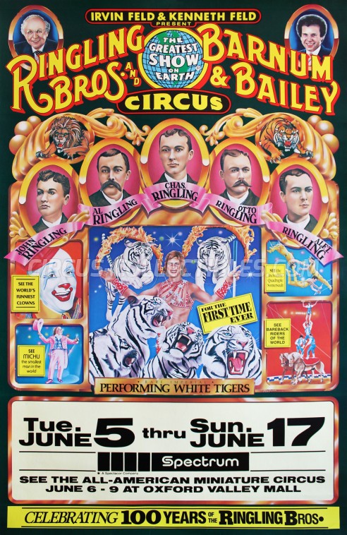 Ringling Bros. and Barnum & Bailey Circus Circus Poster - USA, 1984
