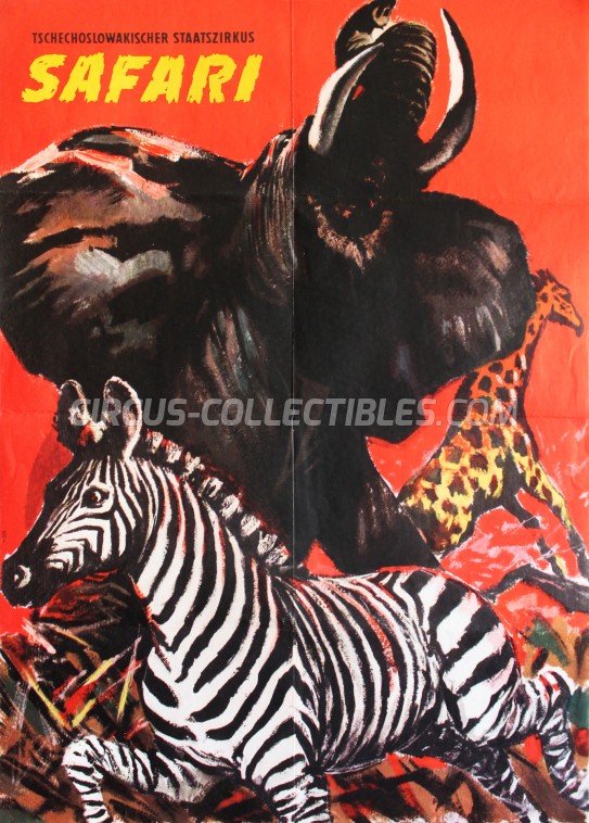 Safari Circus Poster - Czech Republic, 1989