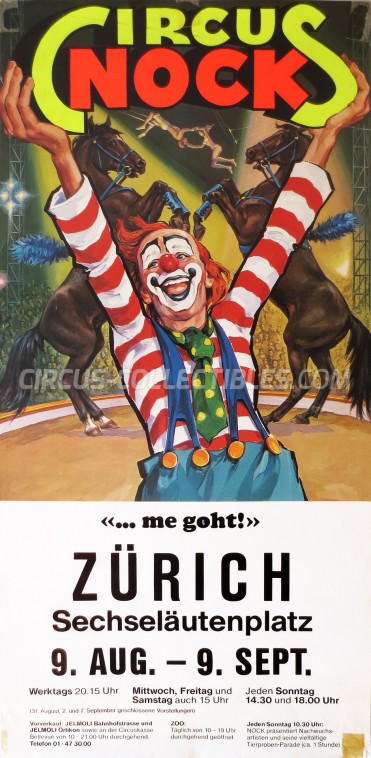 Nock Circus Poster - Switzerland, 1984