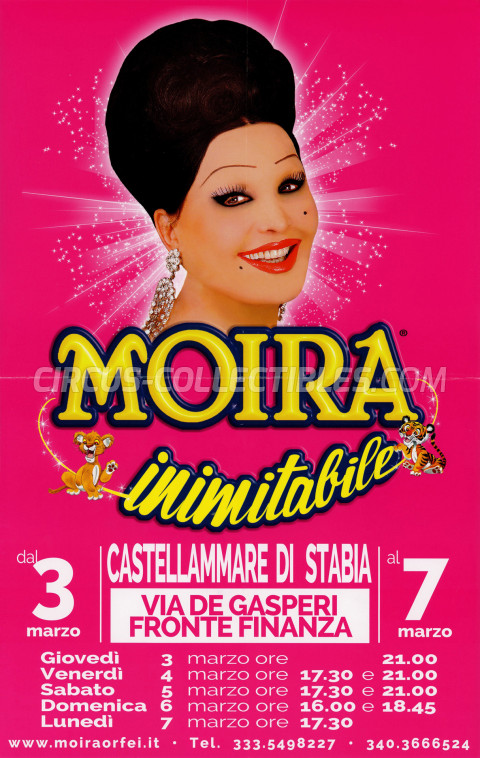 Moira Orfei Circus Poster - Italy, 2016