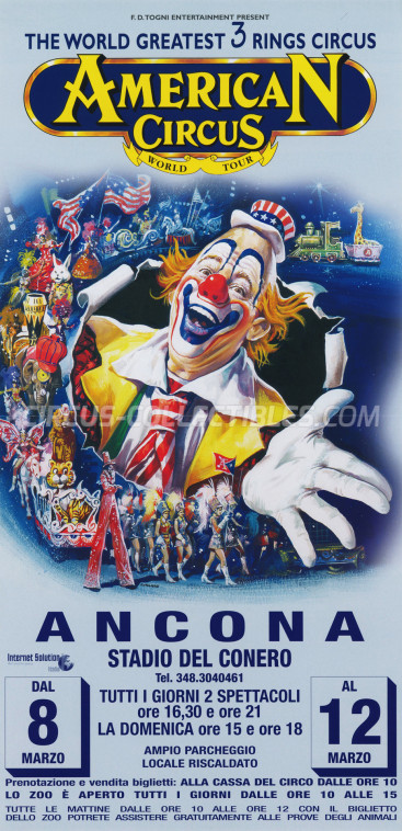 American Circus (Togni) Circus Poster - Italy, 2002
