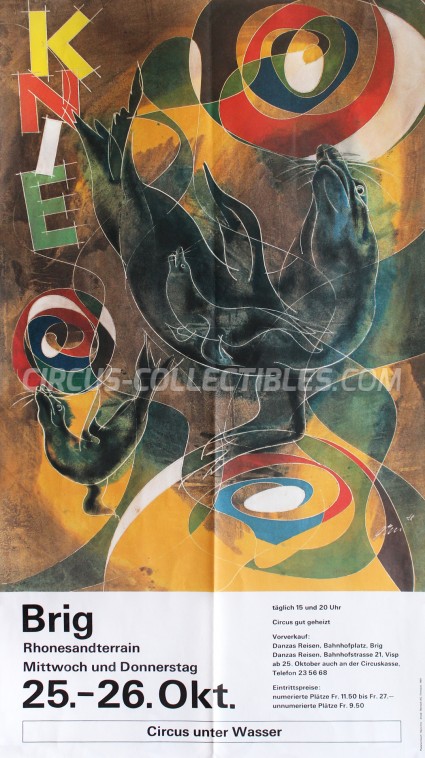 Knie Circus Poster - Switzerland, 1989