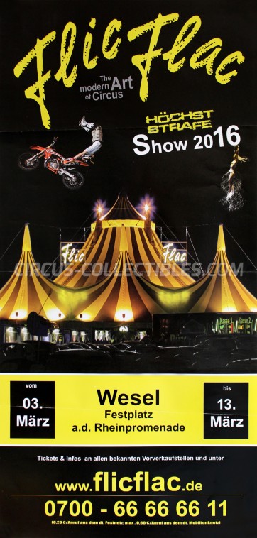 Flic Flac Circus Poster - Germany, 2016