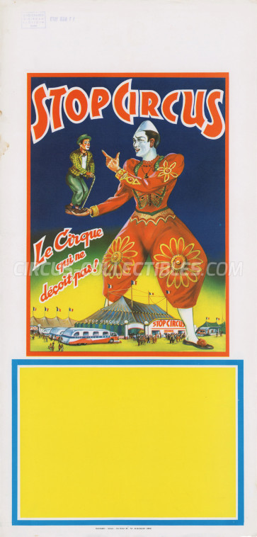 Stop Circus Circus Poster - Italy, 1973