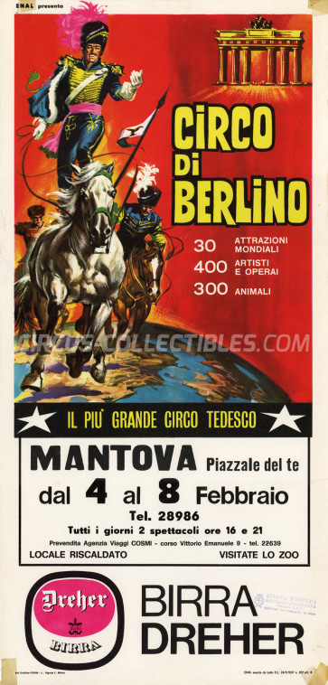 Circo di Berlino Circus Poster - Italy, 1967