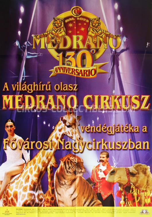 Medrano (Casartelli) Circus Poster - Italy, 2006
