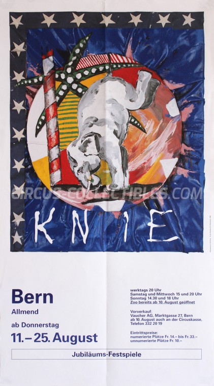 Knie Circus Poster - Switzerland, 1994