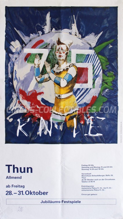 Knie Circus Poster - Switzerland, 1994