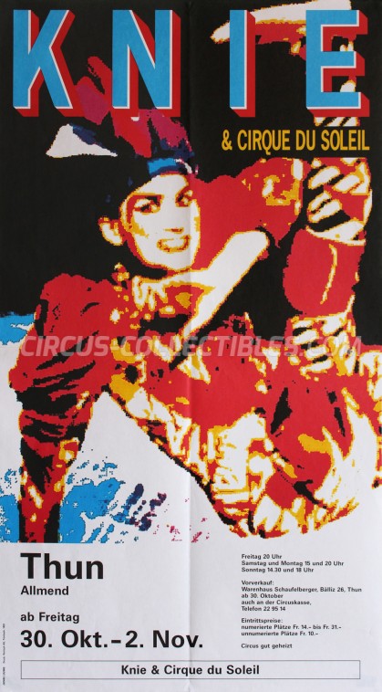 Knie Circus Poster - Switzerland, 1992