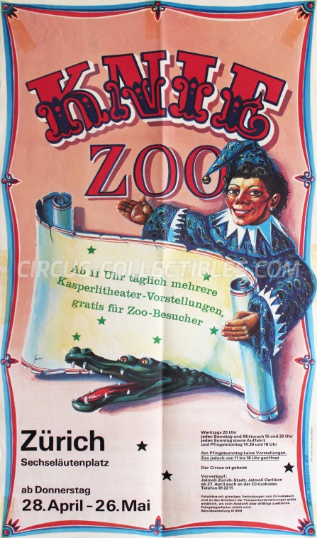 Knie Circus Poster - Switzerland, 1983