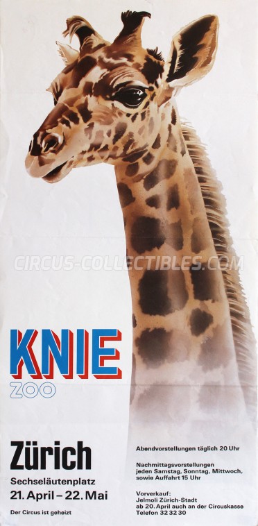 Knie Circus Poster - Switzerland, 1977