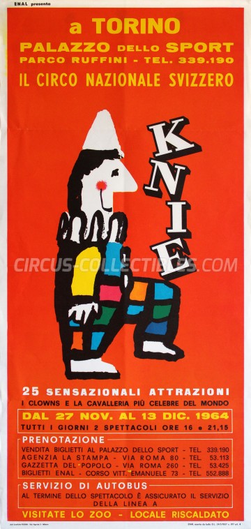 Knie Circus Poster - Switzerland, 1964