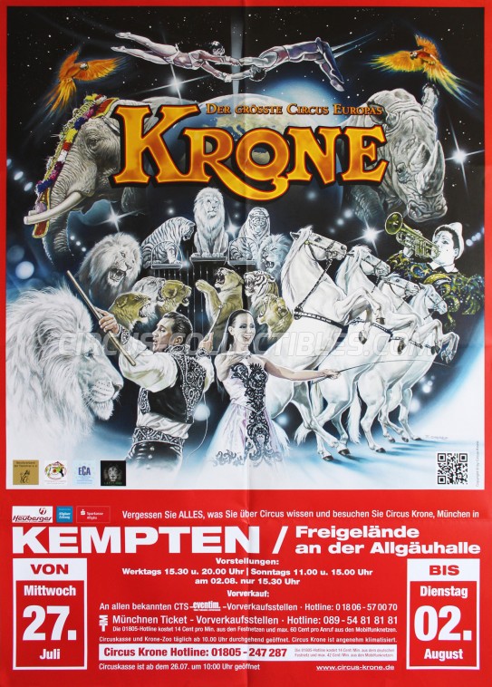 Krone Circus Poster - Germany, 2016