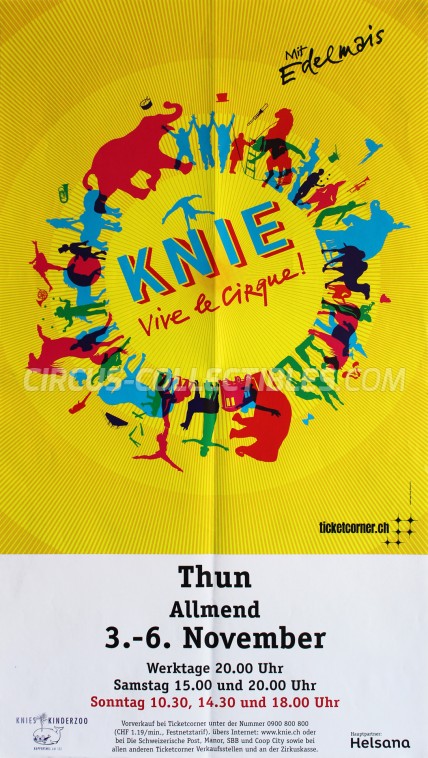 Knie Circus Poster - Switzerland, 2011