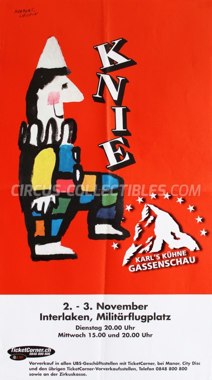 Knie Circus Poster - Switzerland, 1999
