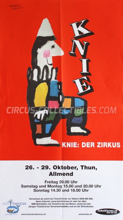 Knie Circus Poster - Switzerland, 2001