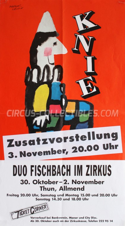 Knie Circus Poster - Switzerland, 1998