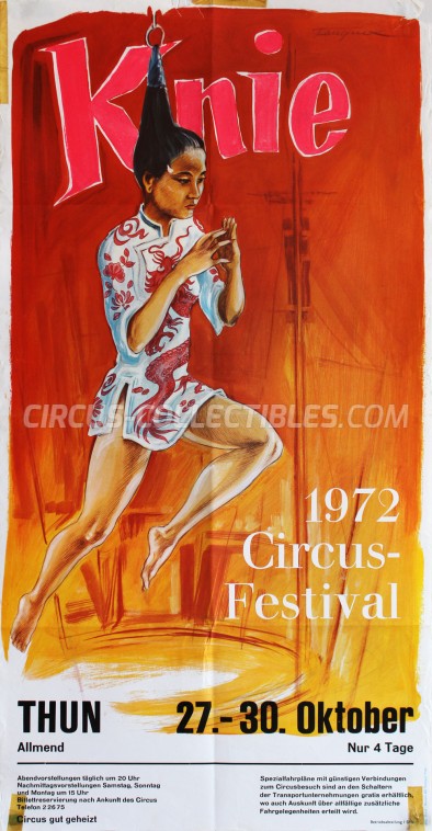 Knie Circus Poster - Switzerland, 1972
