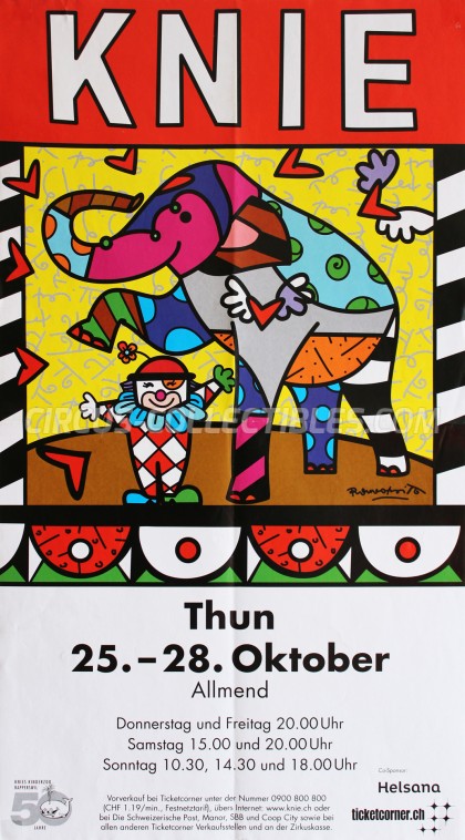 Knie Circus Poster - Switzerland, 2012