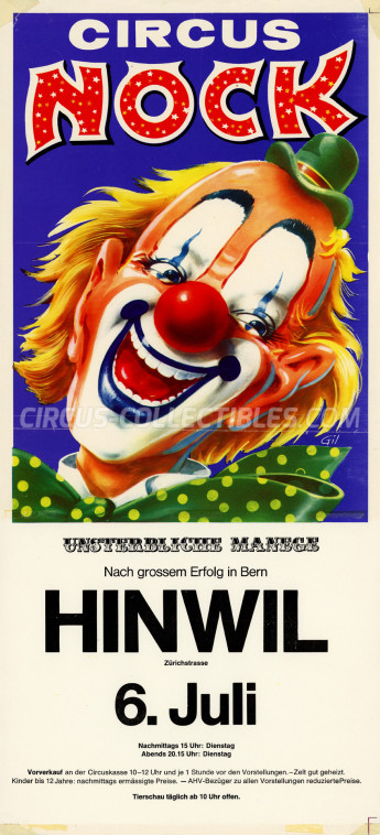 Nock Circus Poster - Switzerland, 1976