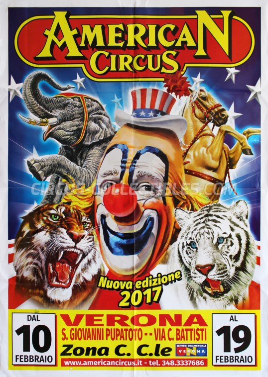 American Circus (Togni) Circus Poster - Italy, 2017