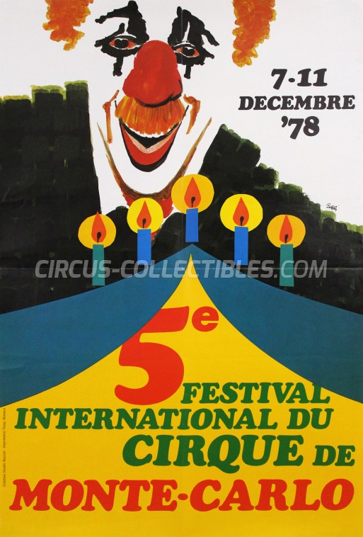 Festival International du Cirque de Monte-Carlo Circus Poster - Monaco, 1978
