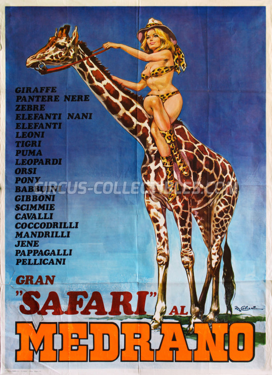 Medrano (Casartelli) Circus Poster - Italy, 1973