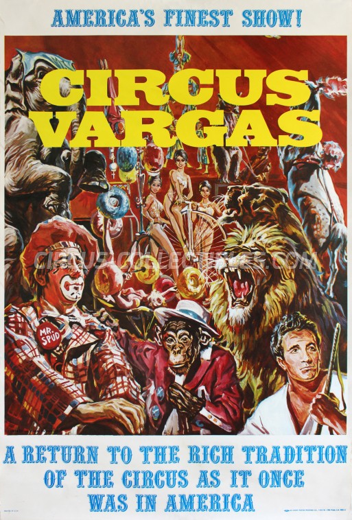 Vargas Circus Poster - USA, 1974